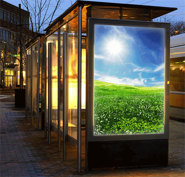 Backlit Signs are Used for Exterior Advertising