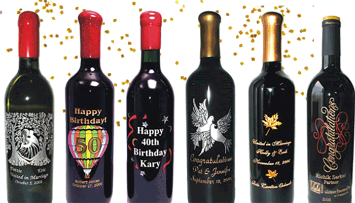 Personalized Wine Bottles-Printed Directly Onto the Bottle