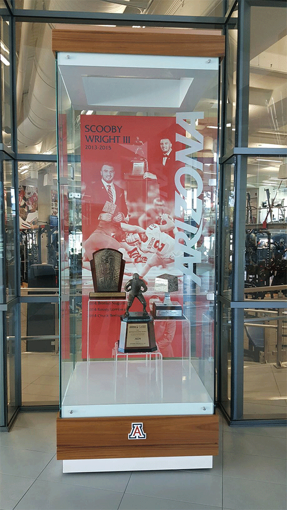 Scooby Wright Display of Various Awards
