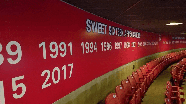 Record Board of UA Sweet Sixteen Appearances