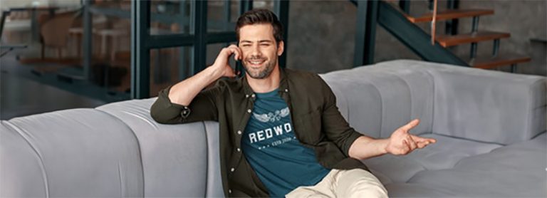 Men’s Custom Tee Shirts are Full Color and in a Large Variety of Colors