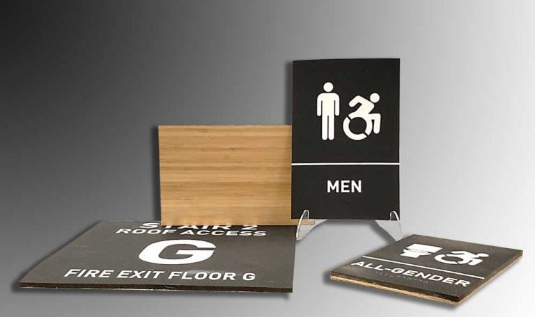 Sustainable, Braille ADA Signage. Compliant and Printed.
