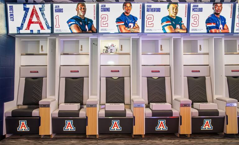 Backlit Signs for Arizona Football Men’s Locker Room