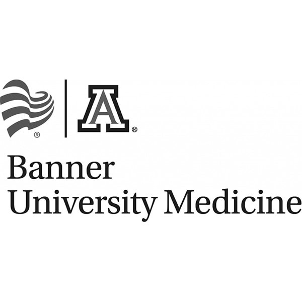 Custom university medicine banner with logo and text for promotional display.