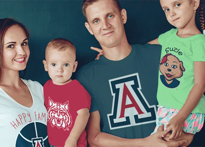 Custom family t-shirt with personalized graphics and slogans, showcasing happy family members wearing coordinated apparel for special occasions and events in vibrant colors.