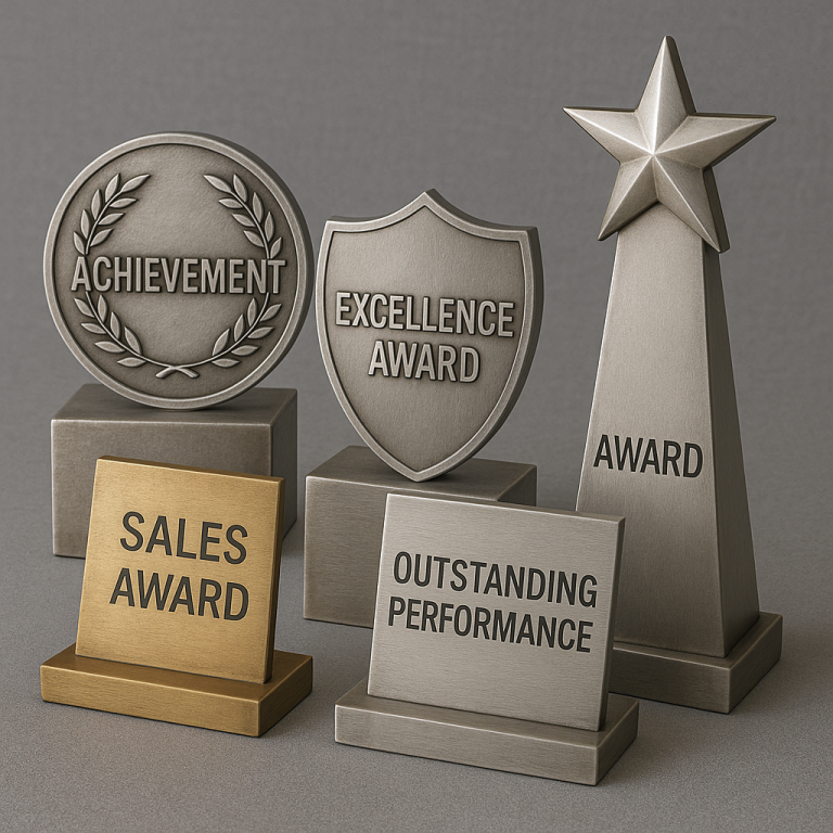 Metal Awards & Plaques in Tucson – Engraved Aluminum, Brass & Stainless.