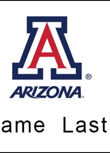 Full Color University of Arizona Name Tag With Name