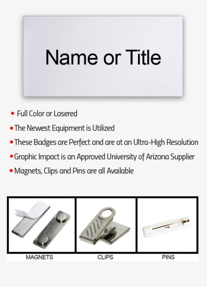 Name Badge Full Color 1.5inch x 3inch