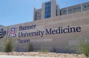 Elegant and durable outdoor signage for Banner University Medicine in Tucson, designed to enhance visibility and branding at healthcare facilities with professional engraving and banners.